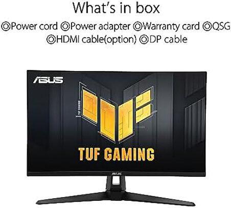 Asus TUF Gaming VG27AQ3A 27" 1 ms 2K IPS 180 Hz Oyuncu Monitörü - Teşhir