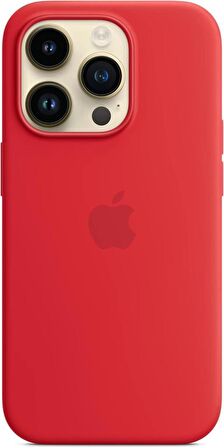 Apple iPhone 14 Pro MagSafe Özellikli Silikon Kılıf Kırmızı MPTG3ZM/A Teşhir