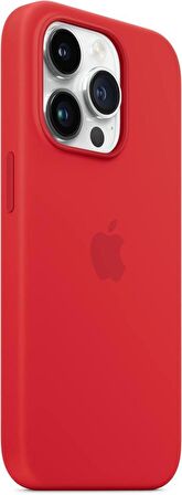 Apple iPhone 14 Pro MagSafe Özellikli Silikon Kılıf Kırmızı MPTG3ZM/A Teşhir