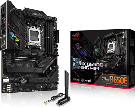 Asus Rog Strix B650E-F Gaming Wi-Fi AMD AM5 DDR5 ATX Anakart Teşhir