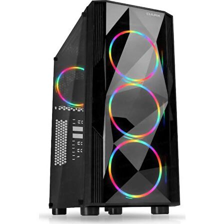 Dark Diamond Pro DKCHDIAMONDPRO 4 RGB Fanlı ATX Oyuncu Kasası - Teşhir 