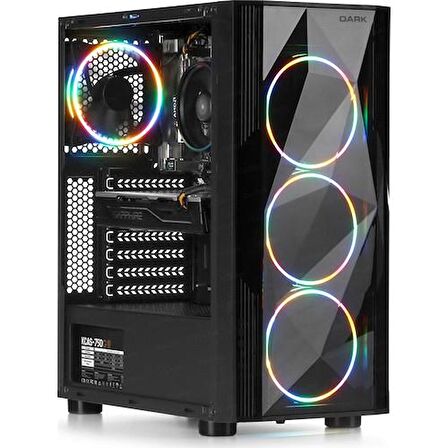 Dark Diamond Pro DKCHDIAMONDPRO 4 RGB Fanlı ATX Oyuncu Kasası - Teşhir 