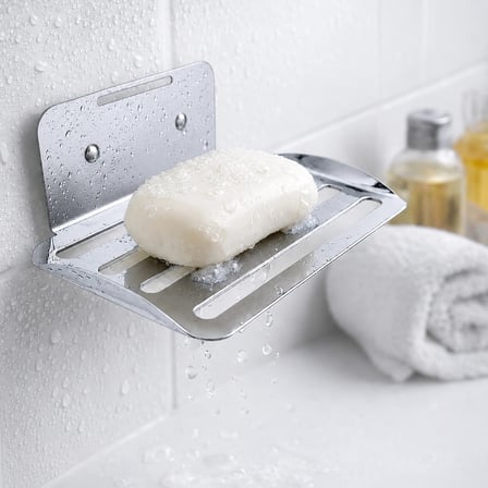 SABUNLUK YAPIŞKANLI VE VİDALI OVAL MODEL KROM