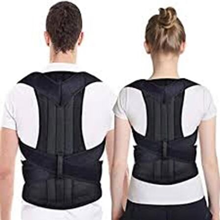 Manyetik Dik Duruş Korsesi Kamburluk Önleyici, Balenli, Unisex