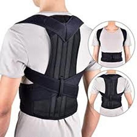 Manyetik Dik Duruş Korsesi Kamburluk Önleyici, Balenli, Unisex