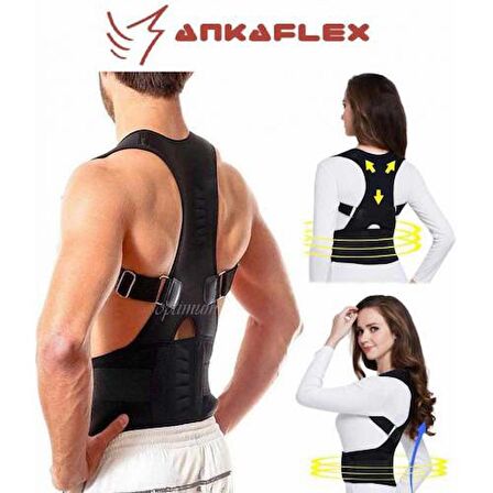 Ankaflex Dik Duruş Durmayı Sağlayan Postureks Korsesi Bel Sırt Omuz Ağrısı Kamburluk Önleyici Destek