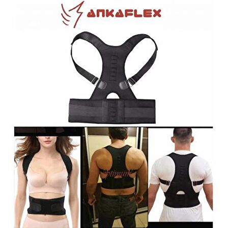 Ankaflex Medikal Korse Ortobedik Sırt Korsesi Dik Duruş Korsesi Kamburluk Önleyici Korse Bel Omuz