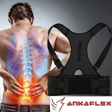 Ankaflex Medikal Korse Ortobedik Sırt Korsesi Dik Duruş Korsesi Kamburluk Önleyici Korse Bel Omuz