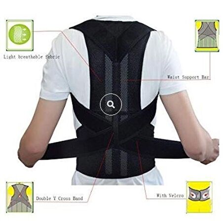 Balenli Neni Nesil Kamburluk Önleyici Dik Duruş Korsesi