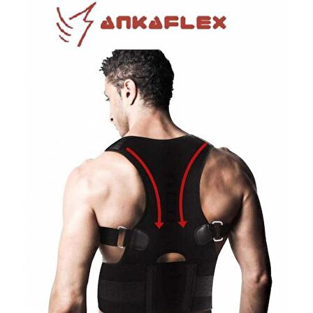 Ankaflex Erkek Bel Kemeri Manyetik Spor Korse Dik Duruş Korsesi M