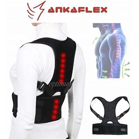 Ankaflex Dik Duruş Korsesi Kamburluk Korsesi Manyetik Bel Sırt Er