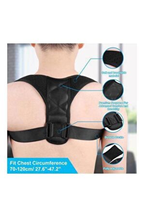 Kemerli Medikal Erkek Kadın Kamburluk Önleyici Dik Duruş Korsesi Posturex Dik Durmayı Sağlayan Bel