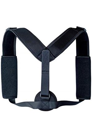 Unisex Siyah Dik Duruş Korsesi Kifoz Skolyoz korsesi