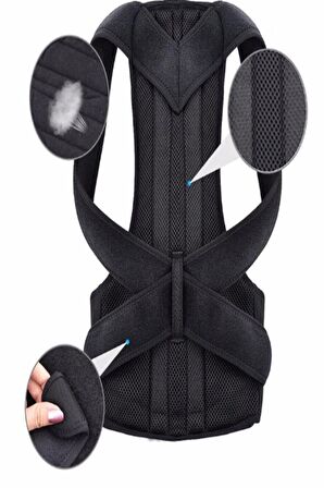 Unisex   Dik Duruş Korse Kamburluk Önleyici Ortopedik Bel Sırt Omuz Korse