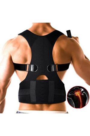 Manyetik Dik Duruş Korsesi Kamburluk Önleyici Dik Durmayı Sağlayan Bel Sırt Destek Aparatı