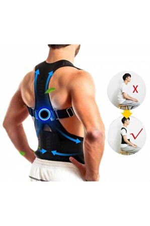 Unisex Bel Kemeri Manyetik Spor Korse Dik Duruş Korsesi Manyetik Bel Omuz Sırt Desteği