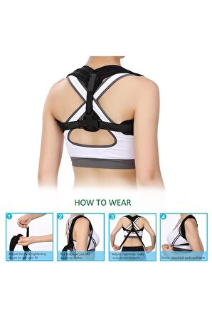Kadın Erkek Atlet Sporcu Posturex Korse Aparatı Dik Duruş Korsesi