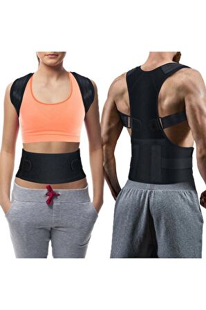 Fitness Bayan Erkek Vücut Şekillendirici Korse Manyetik Sırt Dik
