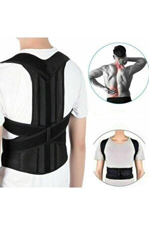 Çift Balenli Bel Ve Sırt Korsesi Dik Duruş Spor Bel Sırt Omuz Kamburluk Önleyici Korse