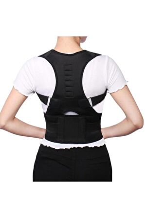 Unisex Siyah Medikal Ortopedik Kamburluk Önleyici Korse