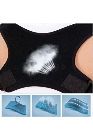 Unisex Siyah Dik Duruş Korsesi