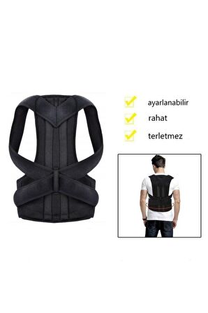 Ortopedik Balenli Dik Duruş Korsesi Posturex Bel Sırt Korsesi Kambur Korsesi