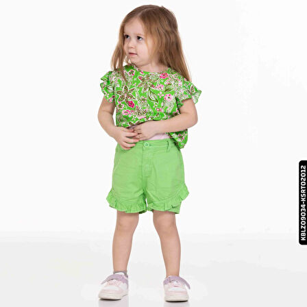 Kız Fırfırlı Şort 9 Ay - 2 Yaş 54716 Ksrt02012