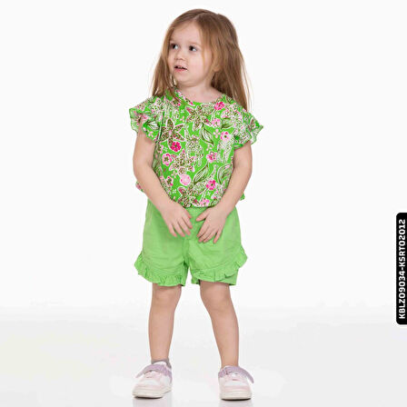 Kız Fırfırlı Şort 9 Ay - 2 Yaş 54716 Ksrt02012