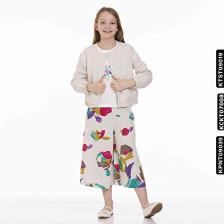 Kız Cebi Lastikli Gömlek 8-14 34373 Kckt07008