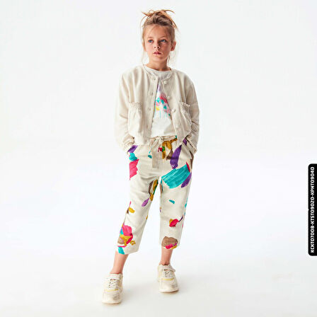 Kız Cebi Lastikli Gömlek 8-14 34373 Kckt07008