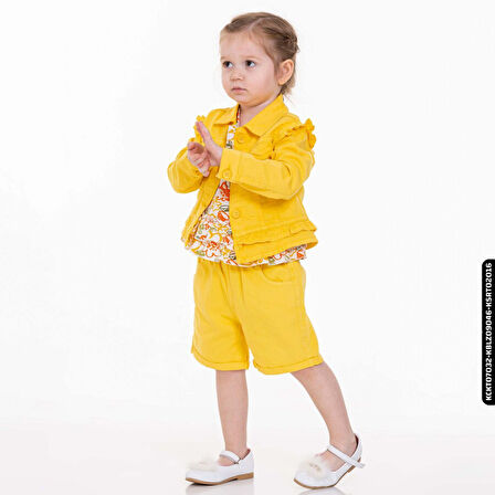 Kız Fırfırlı Gömlek 9-36 Ay Yaş 34709