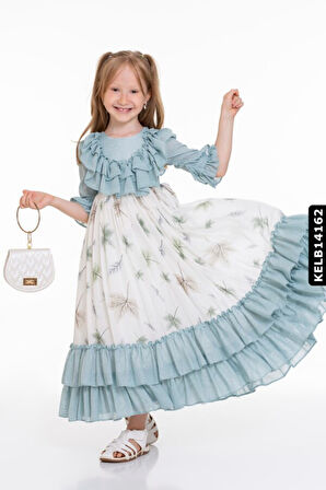 Kız Elbise 4-8 Yaş 2370 Kelb14162