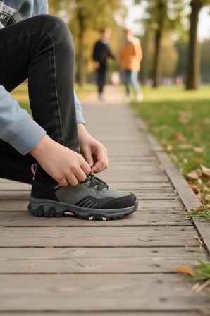 Enoch Tırtıklı Tabanlı Çocuk Spor Ayakkabı Cırtlı
