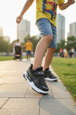 Enoch Hava Kanallı Örgü Dokulu Ve Destekli Erkek Çocuk Spor Ayakkabı