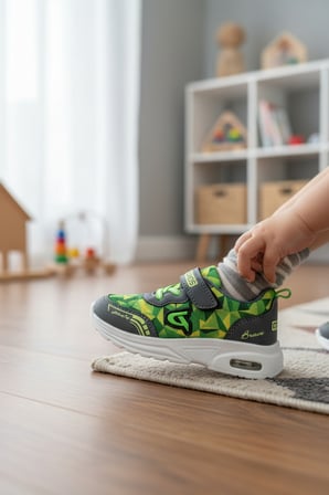 Enoch İlk Adım Spor Ayakkabı Cırtlı Ve Bağcıklı Konfor Model