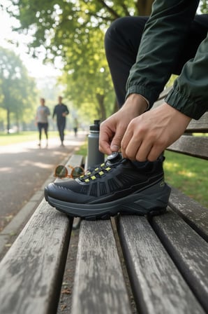 Enoch Erkek Mekanizmalı Bağcık Outdoor Ayakkabı - Akıllı Kilit Trekking Botu