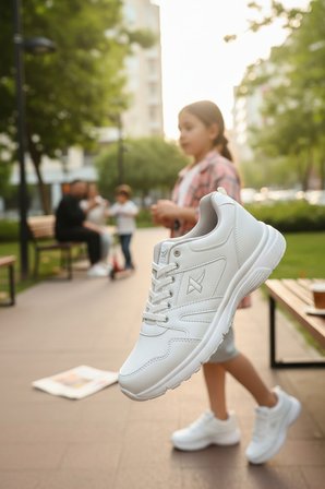 Enoch Unisex Yüksek Tabanlı Bağcıklı Yürüyüş Ve Koşu Spor Ayakkabı Günlük Sneaker