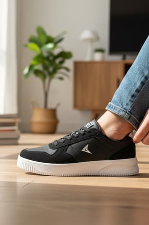 Enoch Erkek Siyah Günlük Ayakkabı - Modern Tasarım Şık Sneaker