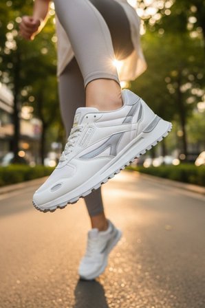 Enoch Erkek Spor Ayakkabı Dişli Tabanlı Retro Sneaker Kaymaz Taban Yürüyüş Modeli