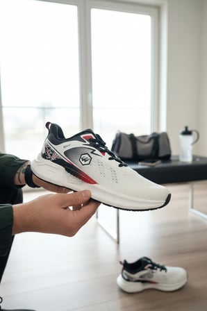 Enoch Erkek Spor Ayakkabı Desenli ve Logolu Sneaker Koşu Yürüyüş Performans Modeli