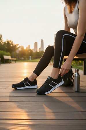 Enoch Erkek Günlük Spor Ayakkabı Nokta Detaylı Sneaker Fileli Hafif Taban Yürüyüş Modeli