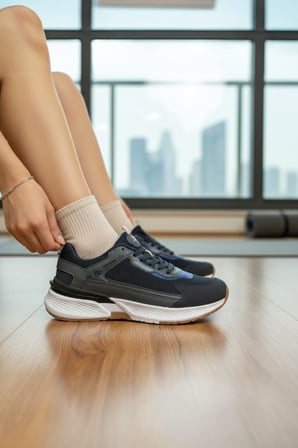 Enoch Erkek Yükske Taban Spor Ayakkabı Sneaker Kauçuk Tabanlı Yürüyüş ve Koşu Modeli