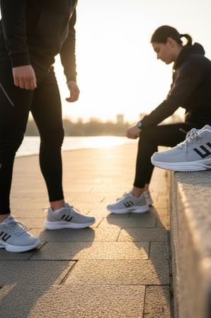 Enoch Erkek Çift Dikey Şeritli Dinamik Tabanlı Günlük Spor Ayakkabı Sneaker