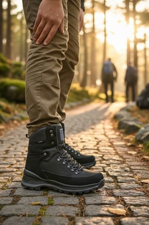 Enoch Erkek Siyah Waterproof Yüksek Bilekli Outdoor Trekking ve Dağcı Botu