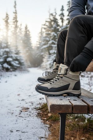 Enoch Erkek Kürklü İçi Yünlü Su Geçirmez Outdoor Trekking ve Kışlık Bot