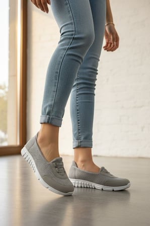 Enoch Kadın Triko Full Ortopedik Şeker Hastalarına Uygun Günlük Kullanım Yürüyüş Sneakers Ayakkabı