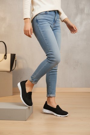 Enoch Kadın Triko Full Ortopedik Şeker Hastalarına Uygun Günlük Kullanım Yürüyüş Sneakers Ayakkabı