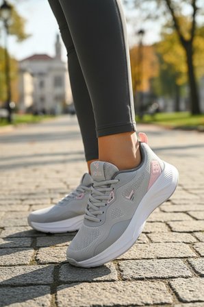 Enoch Kadın Spor Ayakkabı Nefes Alabilir Örme Saya Antrenman Sneaker Ayakkabısı