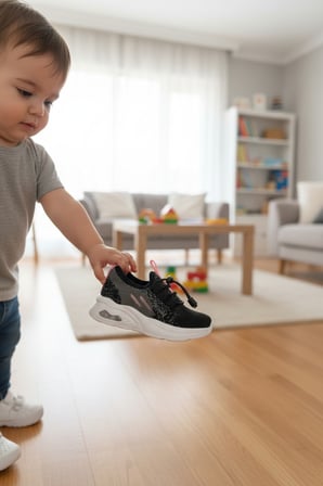 Enoch Ortopedik Çocuk Spor Ayakkabı Ayarlanabilir Bağcıklı Fileli Model