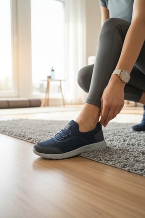 Enoch Kadın Esnek Tabanlı Günlük Spor Ayakkabı Slip-On Yürüyüş Sneaker